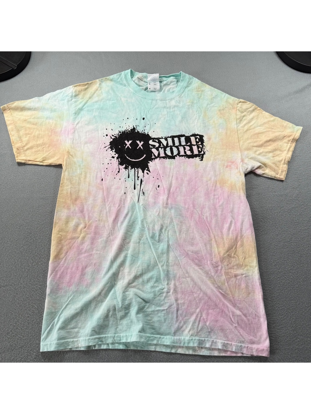 Colortone Roman Atwood "Smile More" Graphic Tie-Dye T-Shirt